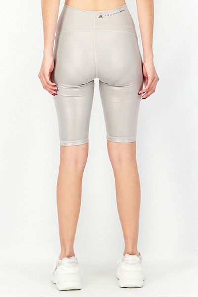 adidas by Stella McCartney Women Sportswear Fit Brand Logo Training Shorts, Silver