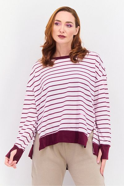 Jones of New York Women Sportswear Fit Long Sleeve Outdoor, Pink