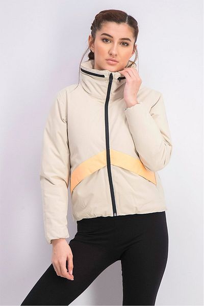 Under Armour Women Sportswear Fit Formation Urban Down Outdoor Jacket, Beige Combo