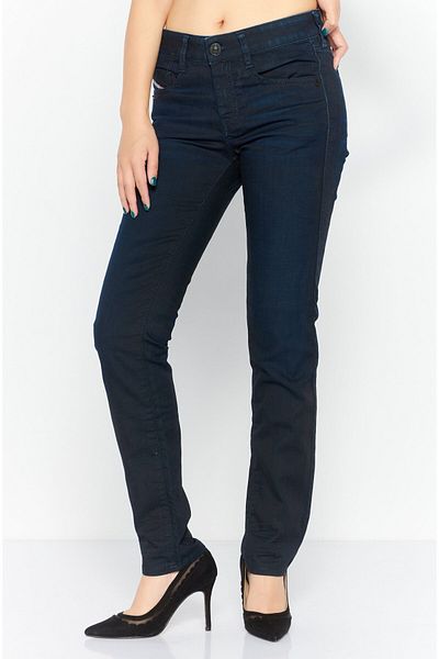 Diesel Women D-Ollies Slim Fit Dark Wash Stretchable Jeans, Dark Navy Blue