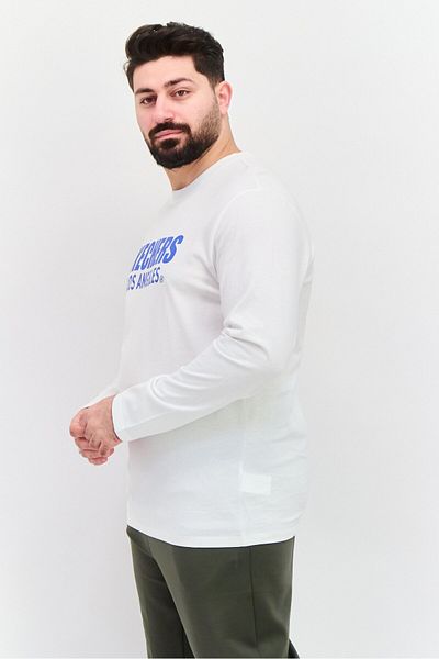 SKECHERS Men Sportswear Fit Long Sleeve Training T-Shirts, White