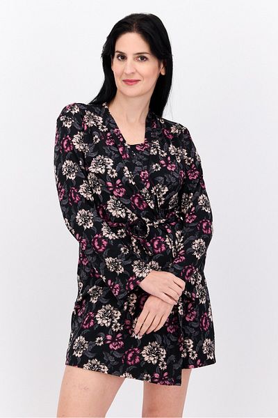 Vince Camuto Women 2 Pcs Long Sleeves Sleepwear Dress With Robe, Multicolor