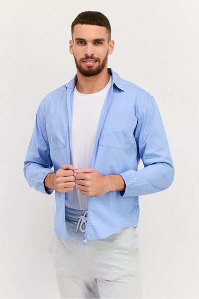 adidas Men Sportswear Fit Long Sleeves Outdoor Jacket, Blue