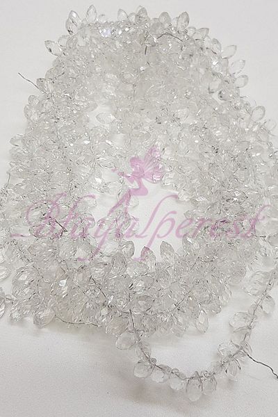 Hayalperest boncuk White Array Drop Crystal
