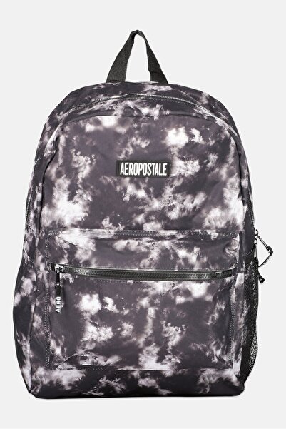 Aeropostale Women Textured Brand Logo Bag Pack 44 H x 34 L x 16 W cm, Black