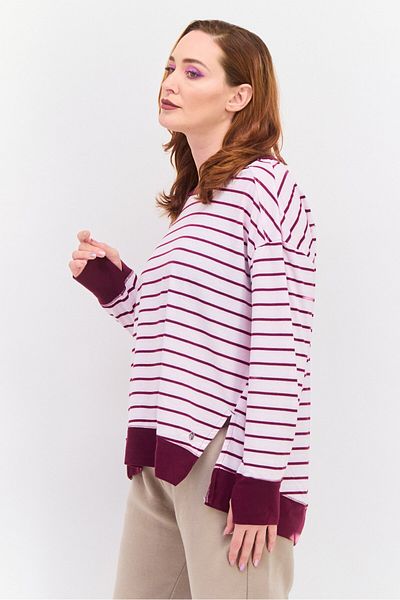 Jones of New York Women Sportswear Fit Long Sleeve Outdoor, Pink