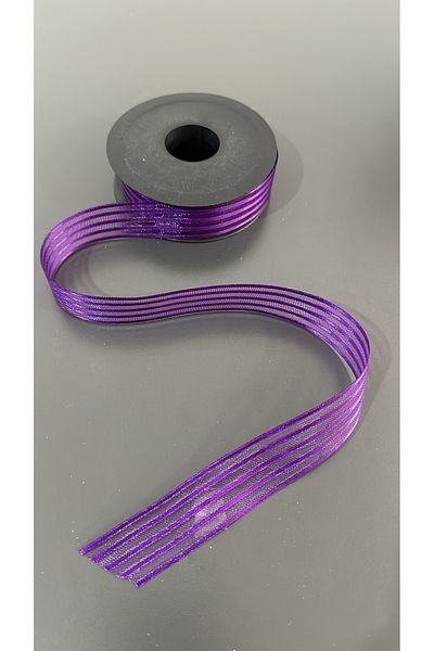 edalle Dowry and Bundle Ornament Bundle Bride 1 Meter Striped Chiffon Ribbon Design 25mm X 1 Meter