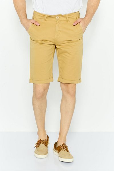 GAS Men Plain Chino Shorts, Tan