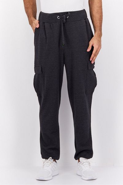 BENCH Men Sportswear Fit Brand Logo Outdoors Sweatpants, Black