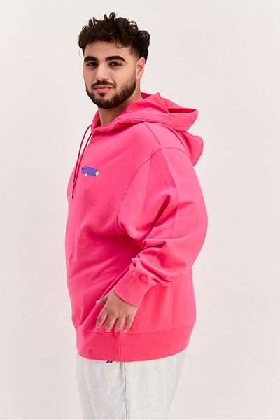 Esprit Men Hoodie Long Sleeve Brand Logo Sweatshirt, Pink