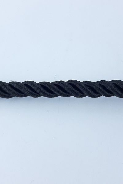 Hayalperest boncuk Μαύρο κορδόνι 6 mm 25 Mt