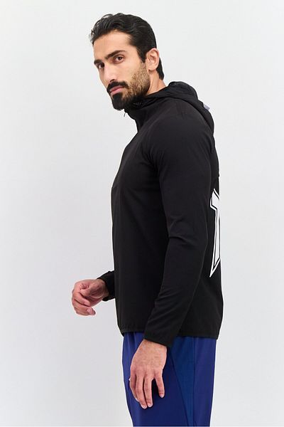 Tapout Men Brand Logo Long Sleeves Hoodies, Black