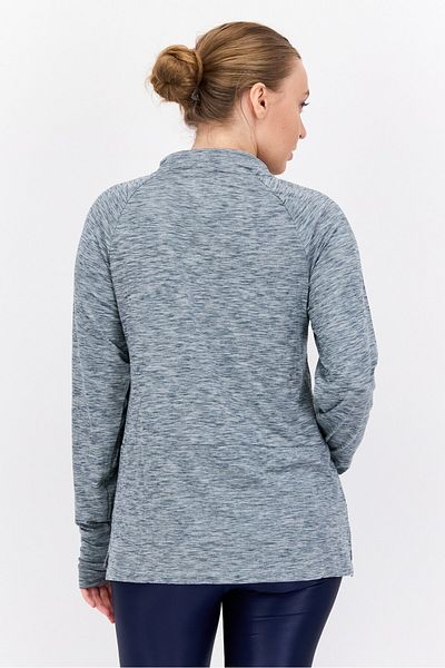 Nine West Women Sportswear Fit Long Sleeves Outdoor Sweatshirt, Grey