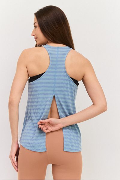 SKECHERS Women Sportswear Fit Sleeveless Training Top, Teal Blue