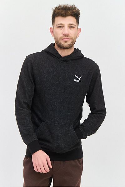 Puma Men Sportswear Fit Long Sleeve Training Sweatshirts, Heather Black