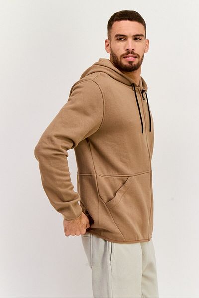 Hurley Men Sportswear Fit Long Sleeve Training Sweatshirt, Light Brown