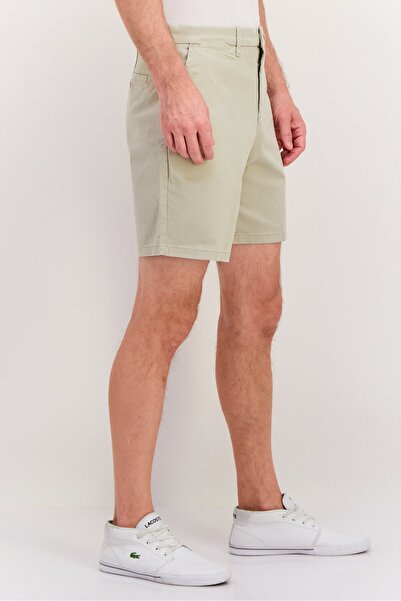 GAP Men Plain 8 Inches Basic Shorts, Stone