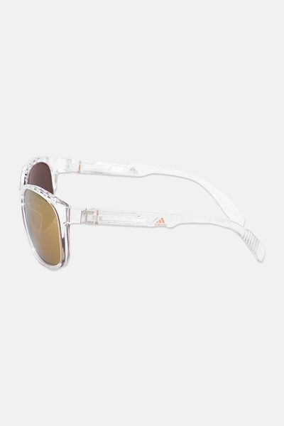 adidas Men Sp0011 Round Sunglasses, Transparent