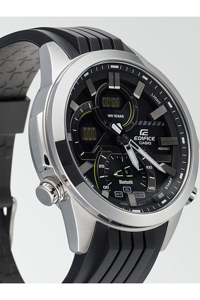 Casio Mens Watch Ecb-30p-1aef, Quartz, 49mm, 10atm