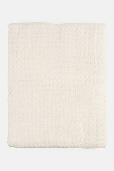 Muy Mucho Textured Blanket 180 x 240 cm, Ivory