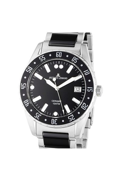 Jacques Lemans Ανδρικό ρολόι Jacques Lemans 42-10A, Quartz, 42mm, 10ATM