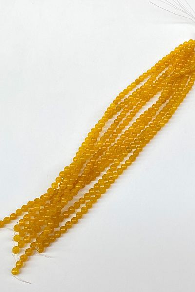 Hayalperest boncuk 8 Mm Yellow Ceyt Natural Stone Bead