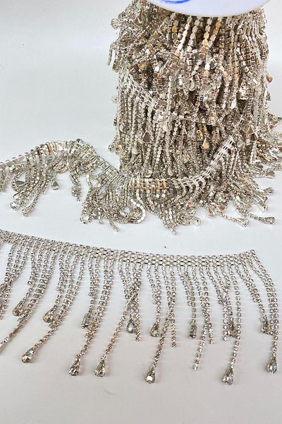 Hayalperest boncuk Beyoğlu Drop Stone Fringe Tasseled Ribbon Accessory