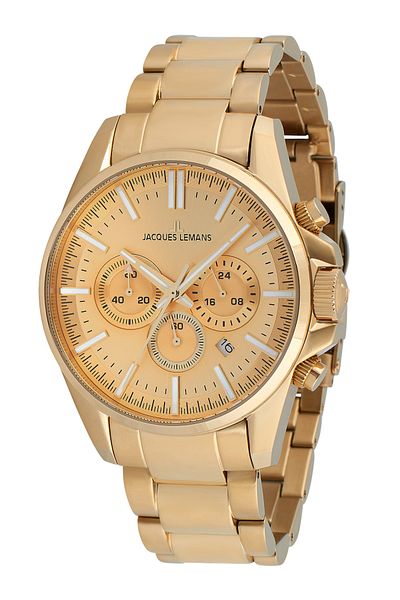 Jacques Lemans Ανδρικό ρολόι Jacques Lemans 1-2119I, Quartz, 44mm, 10ATM