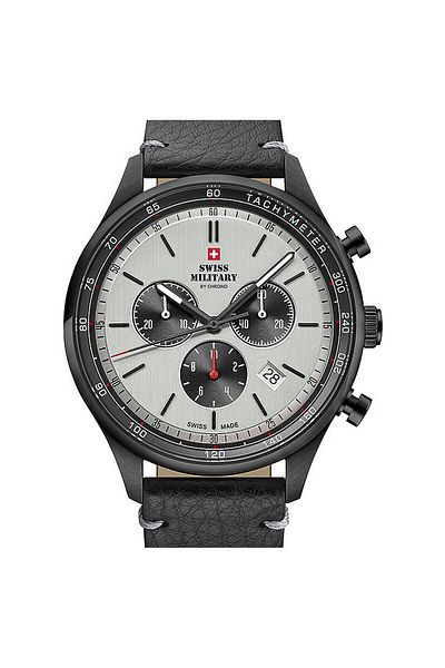 Swiss Military Mens Watch By Chrono Sm34081.11, Quartz, 42mm, 10atm
