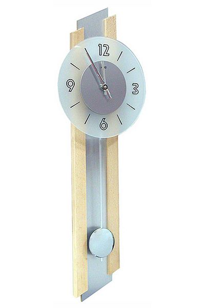 AMS Wall Clock 7207/18, Quartz, Grey, Analogue, Modern