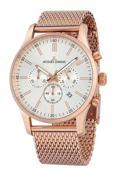 Jacques Lemans Ανδρικό ρολόι Jacques Lemans 1-2025J, Quartz, 42mm, 10ATM