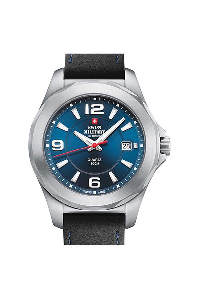Swiss Military Mens Watch Sm34099.02, Quartz, 42mm, 10atm
