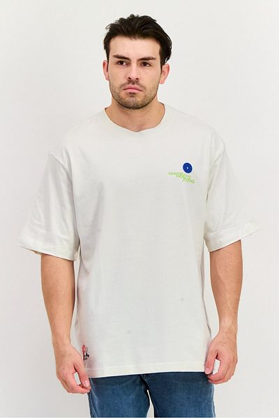 Element Men Crew Neck Short Sleeves Graphic Print T-Shirt, White
