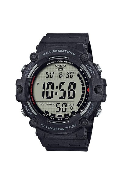 Casio Mens Watch Ae-1500wh-1avef, Quartz, 47mm, 10atm