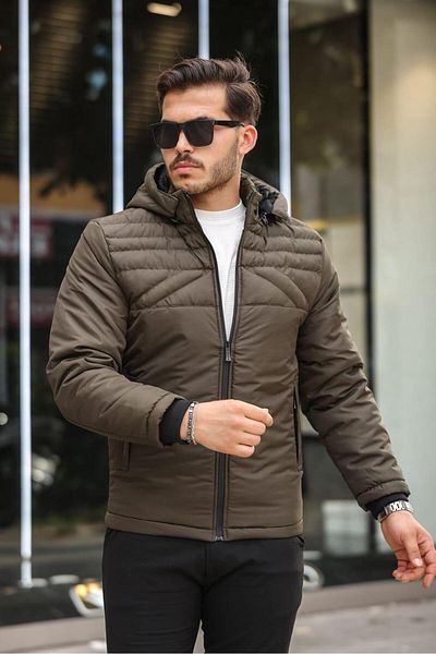 HIMY SHOP Зимно пухено яке с качулка