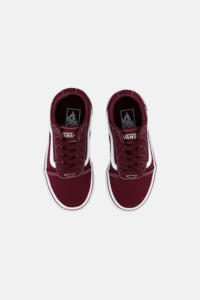 Vans Toddlers Boy Ward Lace Up Casual Shoes, Maroon