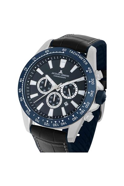 Jacques Lemans Ανδρικό Ρολόι 1-2140b, Quartz, 48mm, 10atm