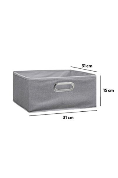 Five Simply Smart Polypropylene and Metal Foldable Storage Box 31 x 15cm