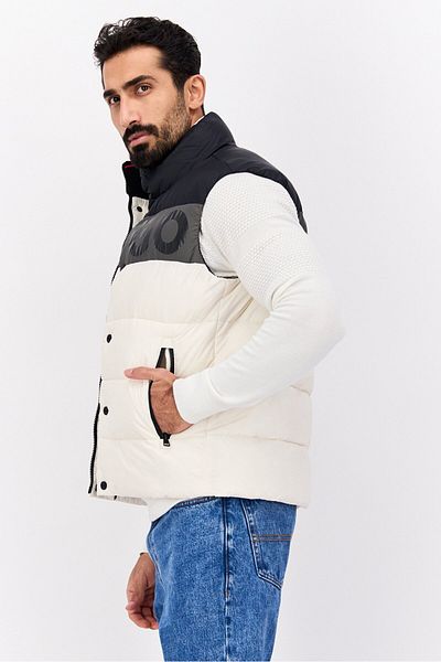 Hugo Boss Men Brand Logo Sleeveless Vest Jacket, Black