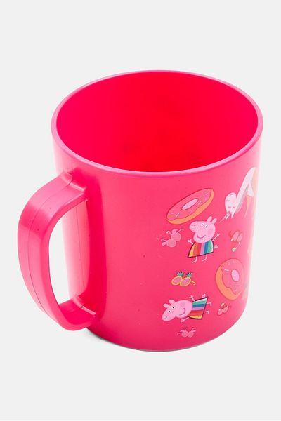 Peppa Pig Allover Printed Plastic Cup 100 Ml, Pink Combo