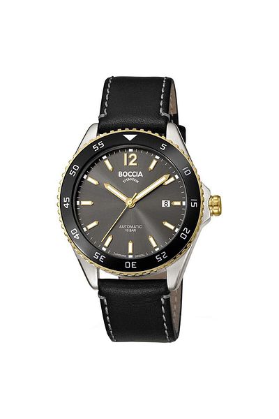 Boccia Mens Watch 3653-03, Automatic, 43mm, 10atm