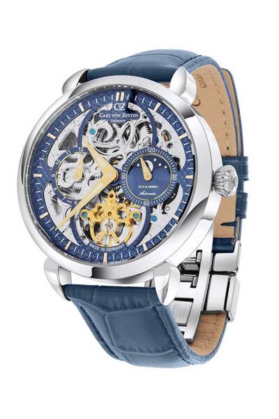 Carl Von Zeyten Ceas barbatesc Carl Von Zeyten CVZ0005BLGS, automat, 45 mm, 3ATM