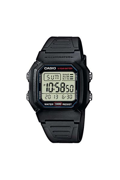 Casio Ανδρικό ρολόι Casio W-800H-1AVES, Quartz, 37mm, 10ATM