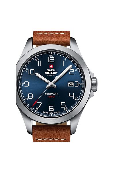 Swiss Military Ανδρικό ρολόι Swiss Military By Chrono SMA34077.03, Automatic, 42mm, 10ATM