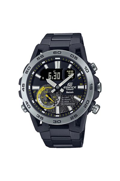 Casio Mens Watch Ecb-40dc-1aef, Quartz, 48mm, 10atm