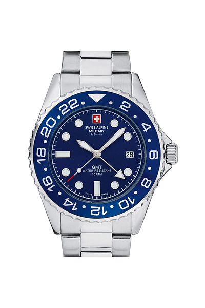 Swiss Alpine Military Mens Watch 7052.1135, Quartz, 42mm, 10atm