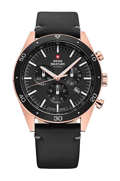 Swiss Military Mens Watch By Chrono Sm34079.07, Quartz, 43mm, 10atm