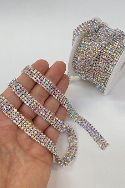 Hayalperest boncuk Silver Janjan Bright 4 Rows Beyoğlu Stripe Stone Beads
