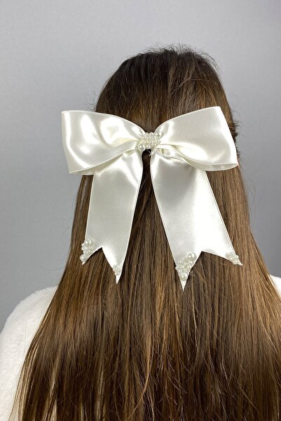 Hayalperest boncuk Pearl Design Bow Hair Clip