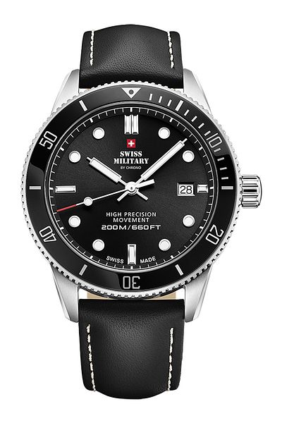 Swiss Military SM34088.04 Diver Quartz Mens Watch 42mm 20ATM